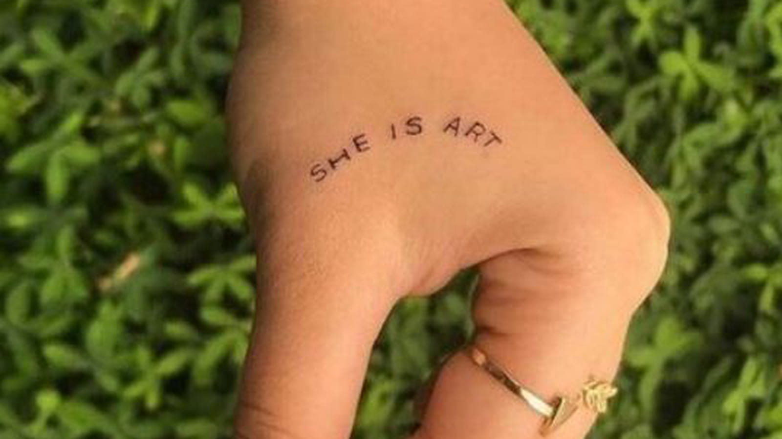 She is art