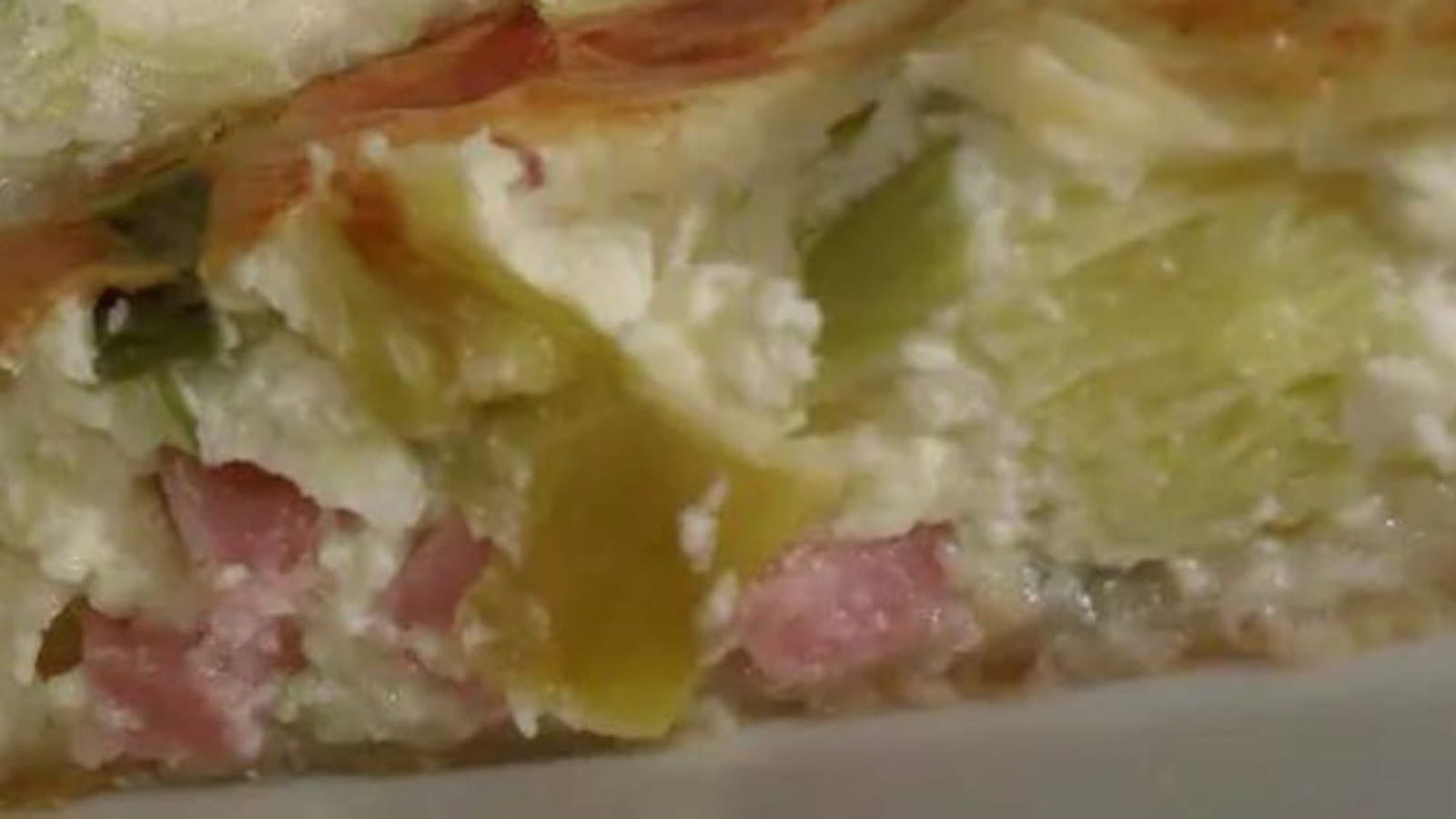 Flamiche poireaux jambon