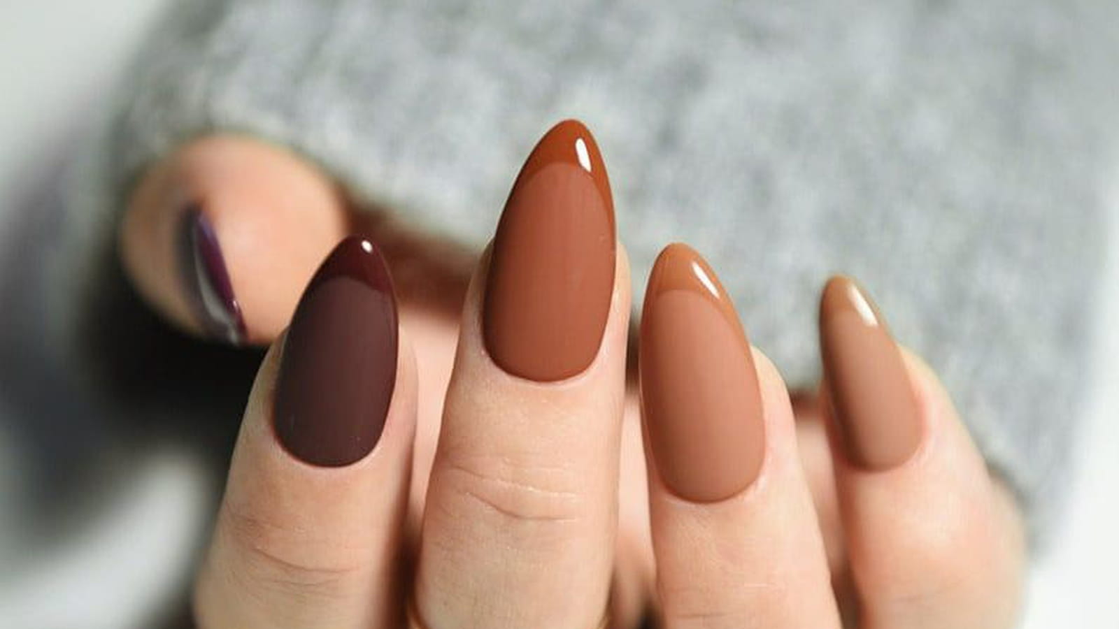 Manucure de différentes couleurs 