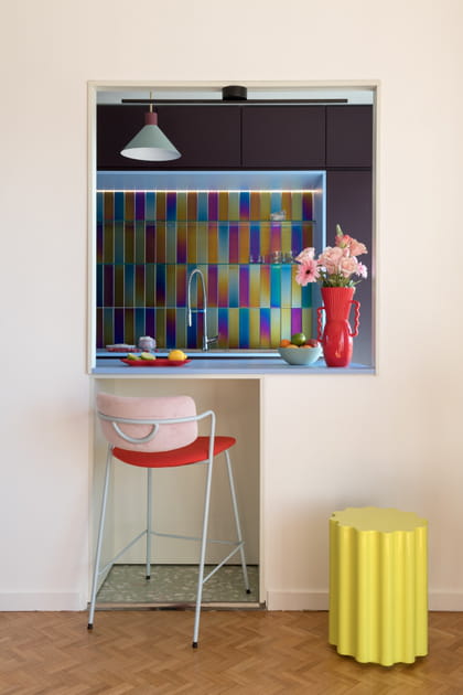 Apr&egrave;s&nbsp;: une cuisine ouverte sur le salon et son coin repas