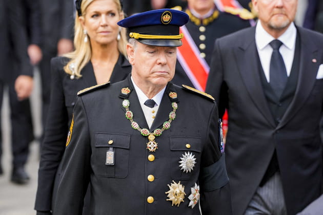 Obs&egrave;ques d'Harald de Norv&egrave;ge&nbsp;:  Albert de Monaco a assist&eacute; &agrave; la c&eacute;r&eacute;monie