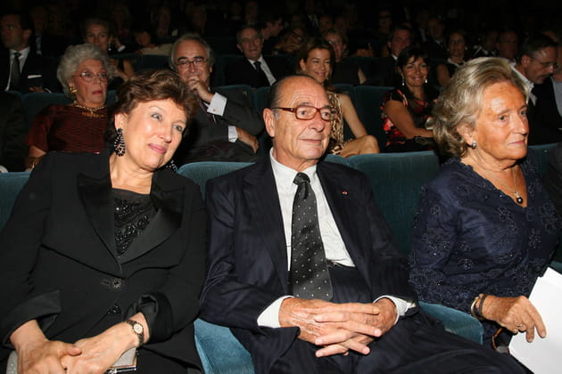 Jacques Chirac avec Roselyne Bachelot et Bernadette Chirac