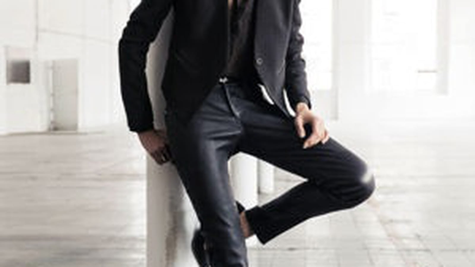 Pantalon en cuir de Mango