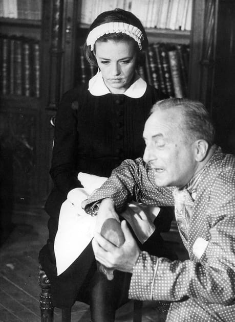 Sur le tournage du film "Le Journal d'une Femme de Chambre"