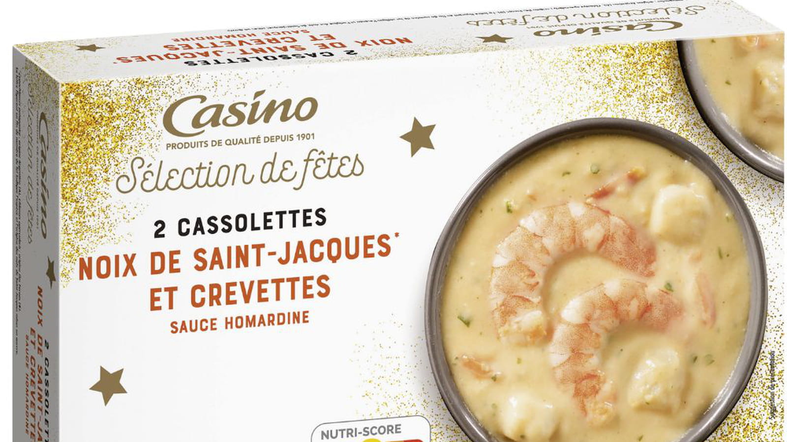 Cassolettes St Jacques et crevettes