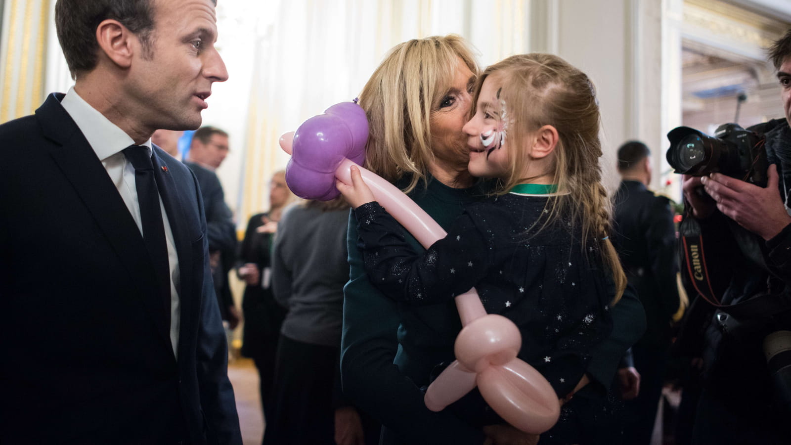 Emmanuel Macron et Brigitte Macron : Noël à l'Élysée