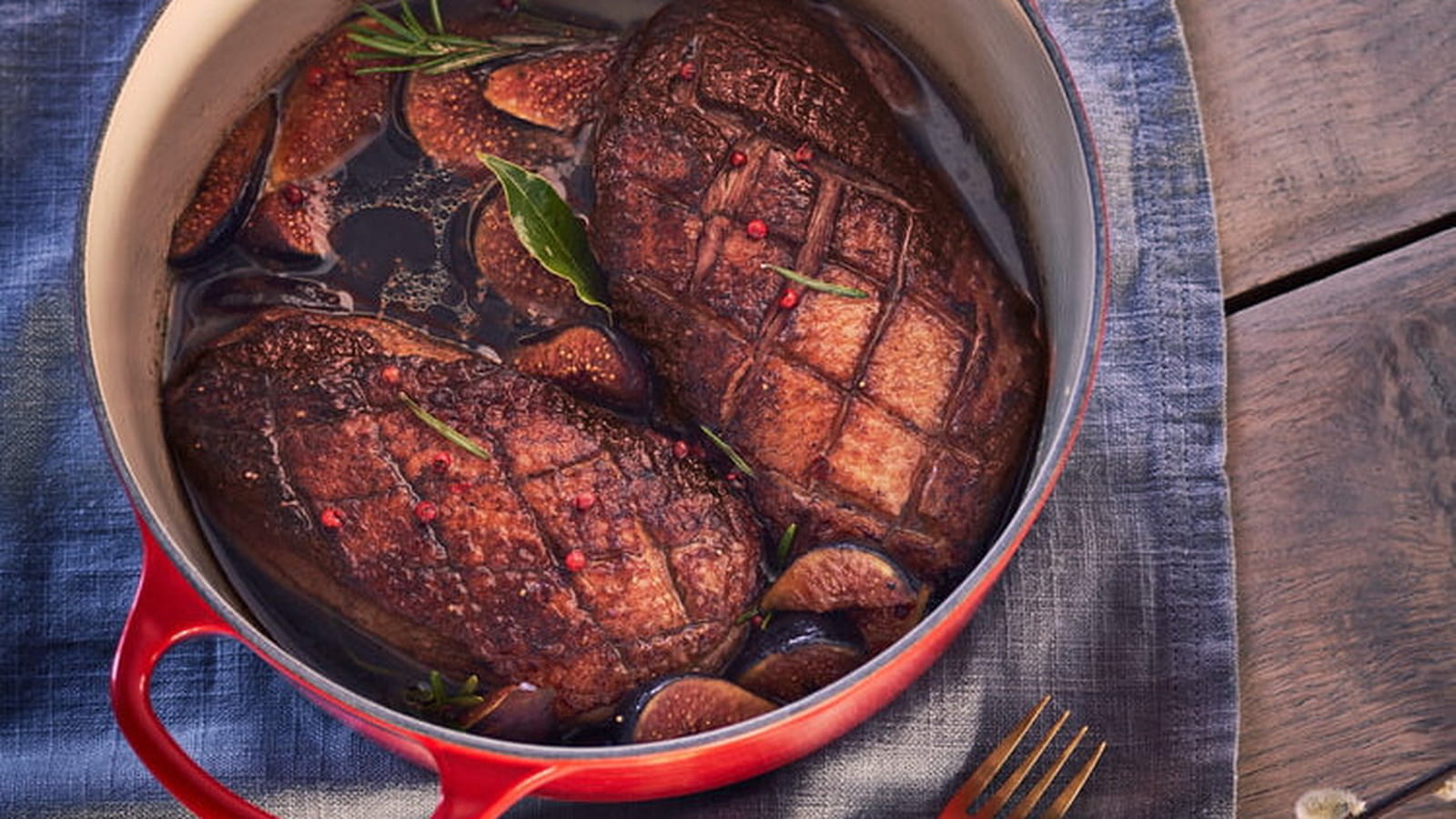 Magret de canard au miel et romarin