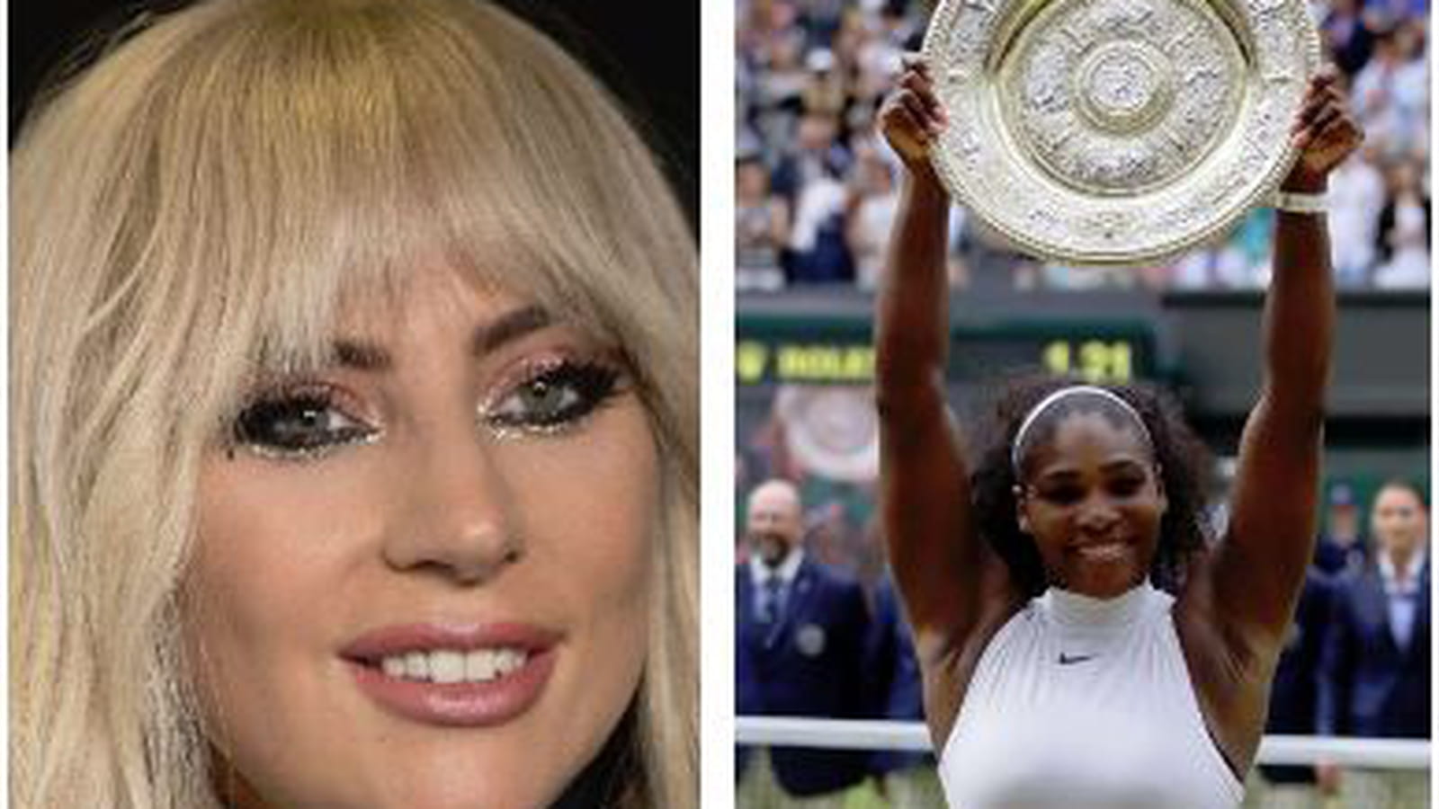 Lady Gaga et Serena Williams
