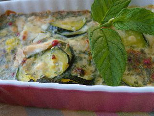 Gratin de courgettes léger