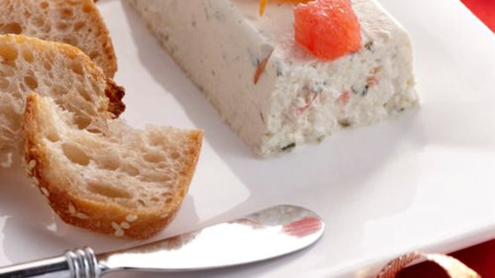 Mini terrines de langoustines et pamplemousse rose