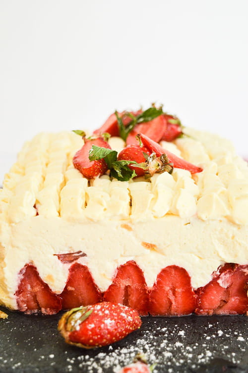 Fraisier comme un tiramisu