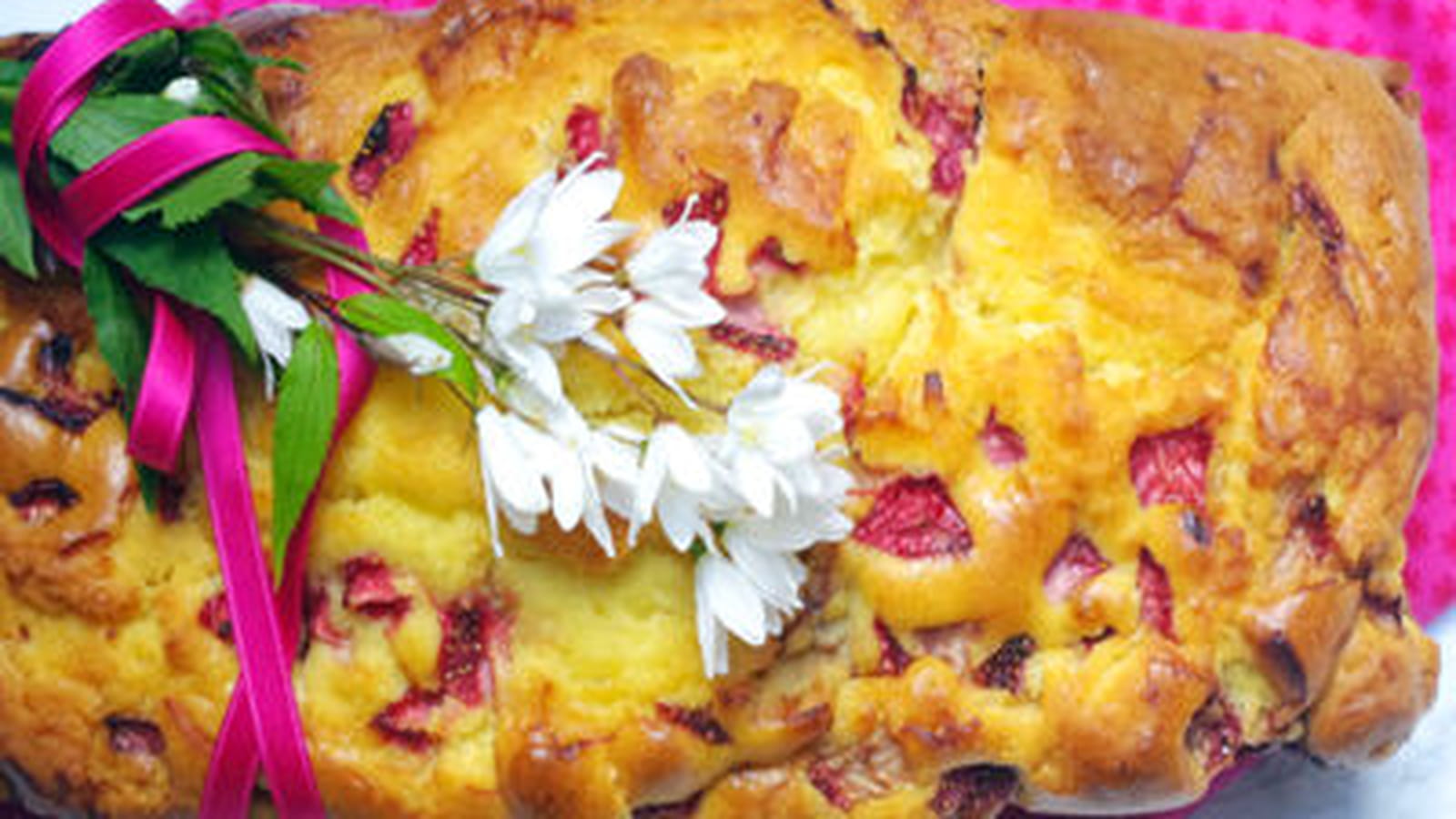 Cake mascarpone et fraises Cake Fraisy paradis