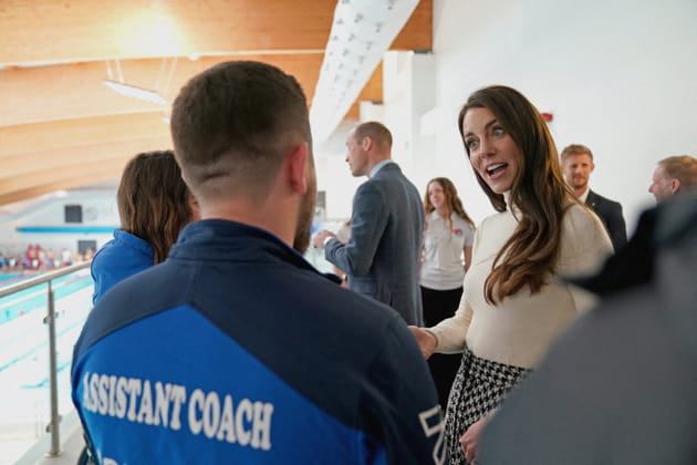 Kate Middleton &eacute;bahie en visite &agrave; Port Talbot