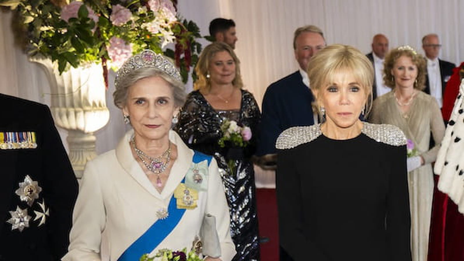 Brigitte Macron et la duchesse de Gloucester