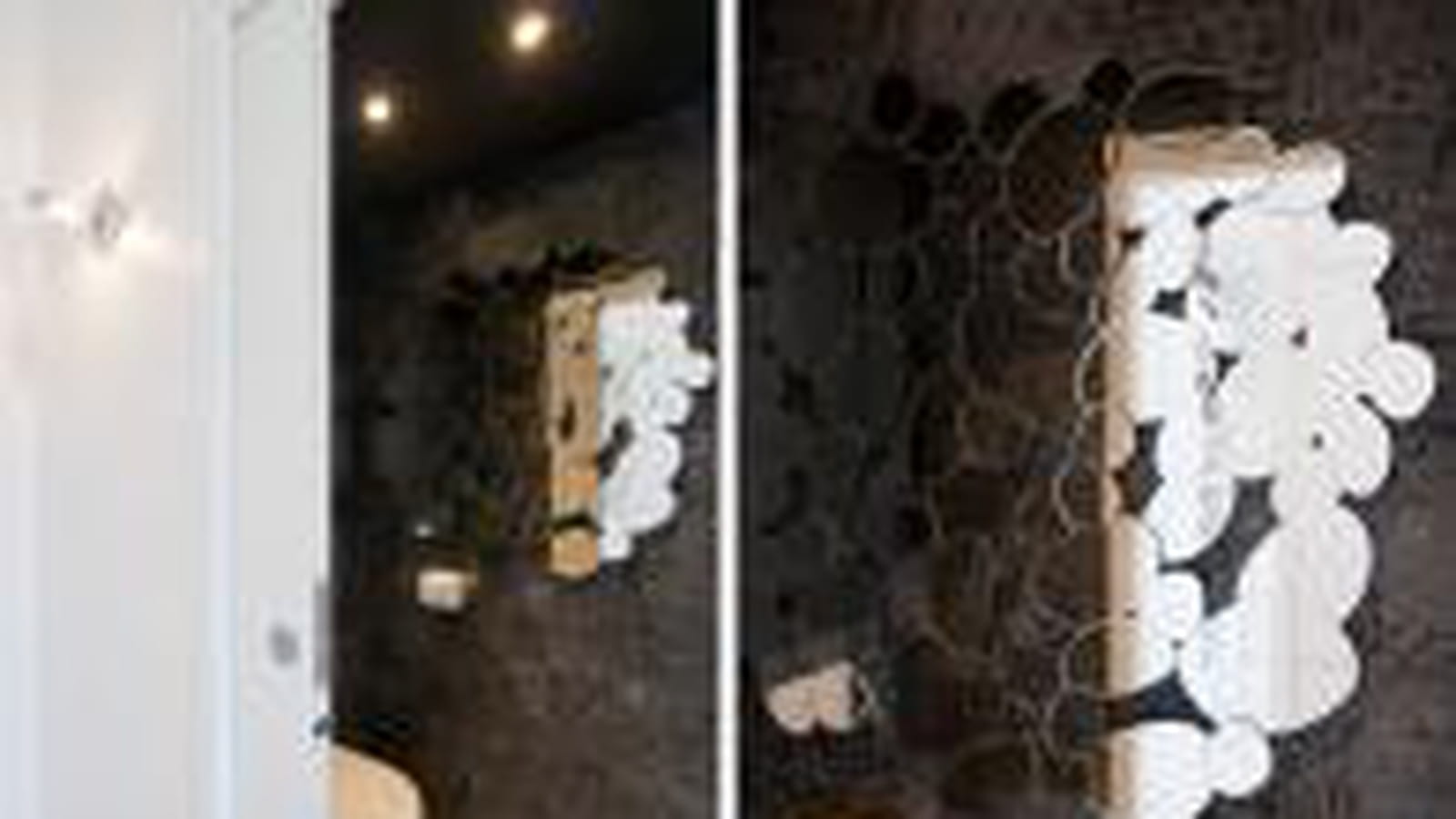 Wc noirs, miroir galets