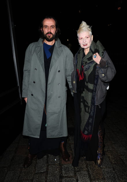 Vivienne Westwood et son époux au défilé de charité Fashion For Relief