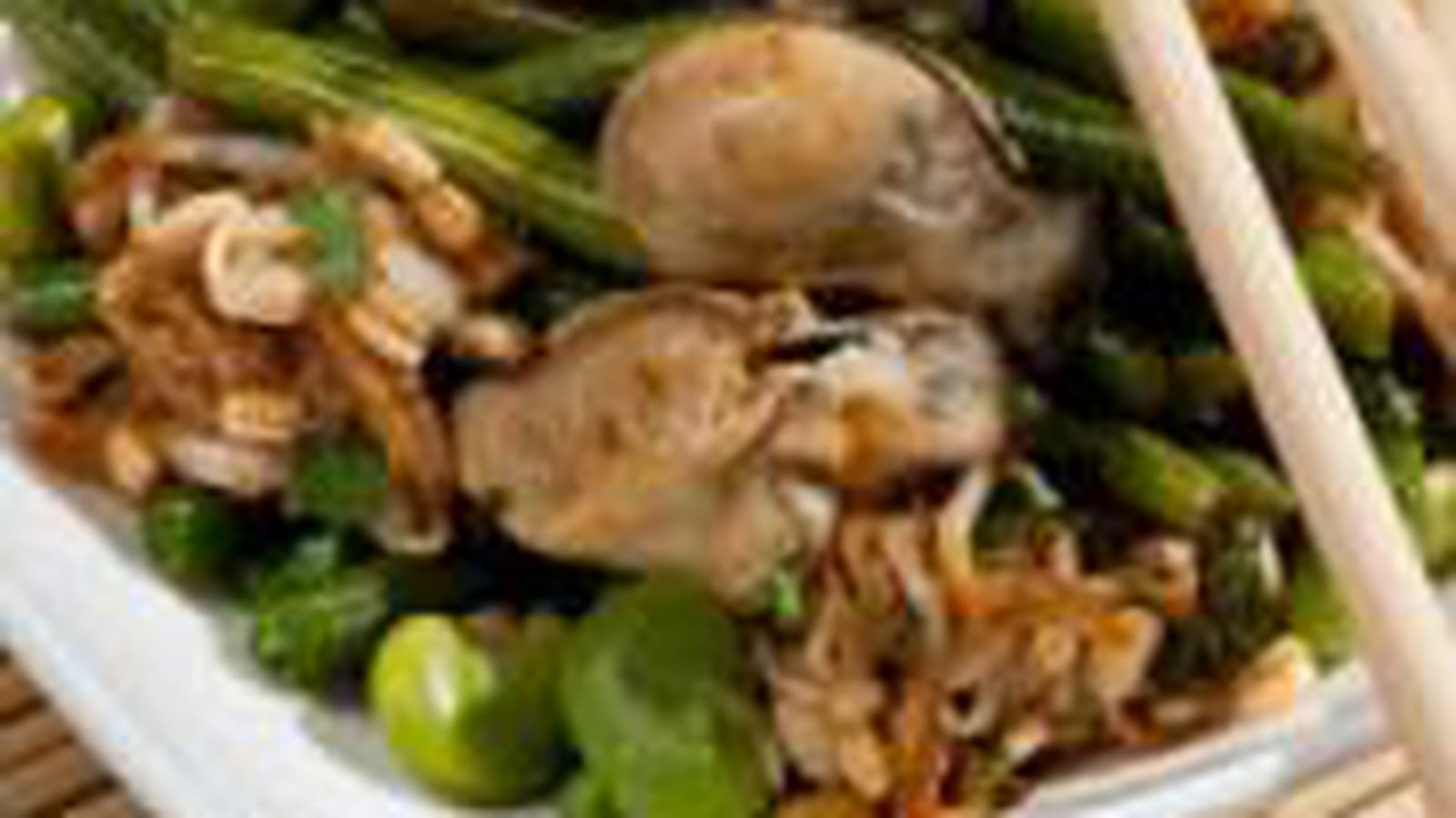 Wok d'huîtres à la coriandre