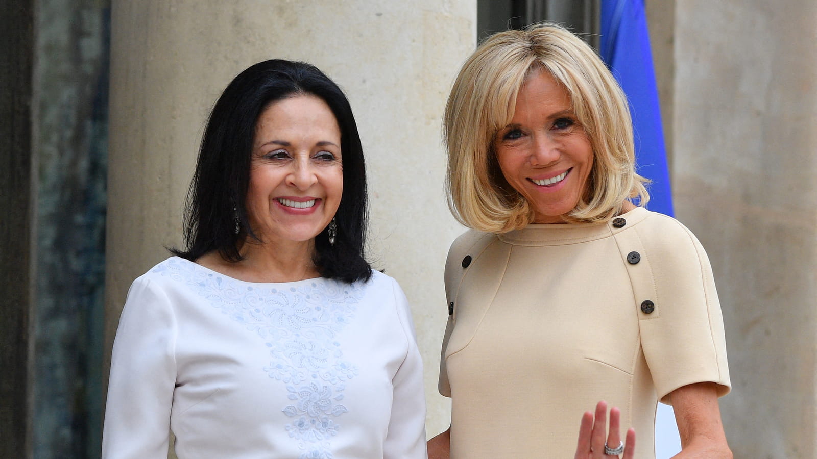 Rocio Gonzalez de Moreno et Brigitte Macron