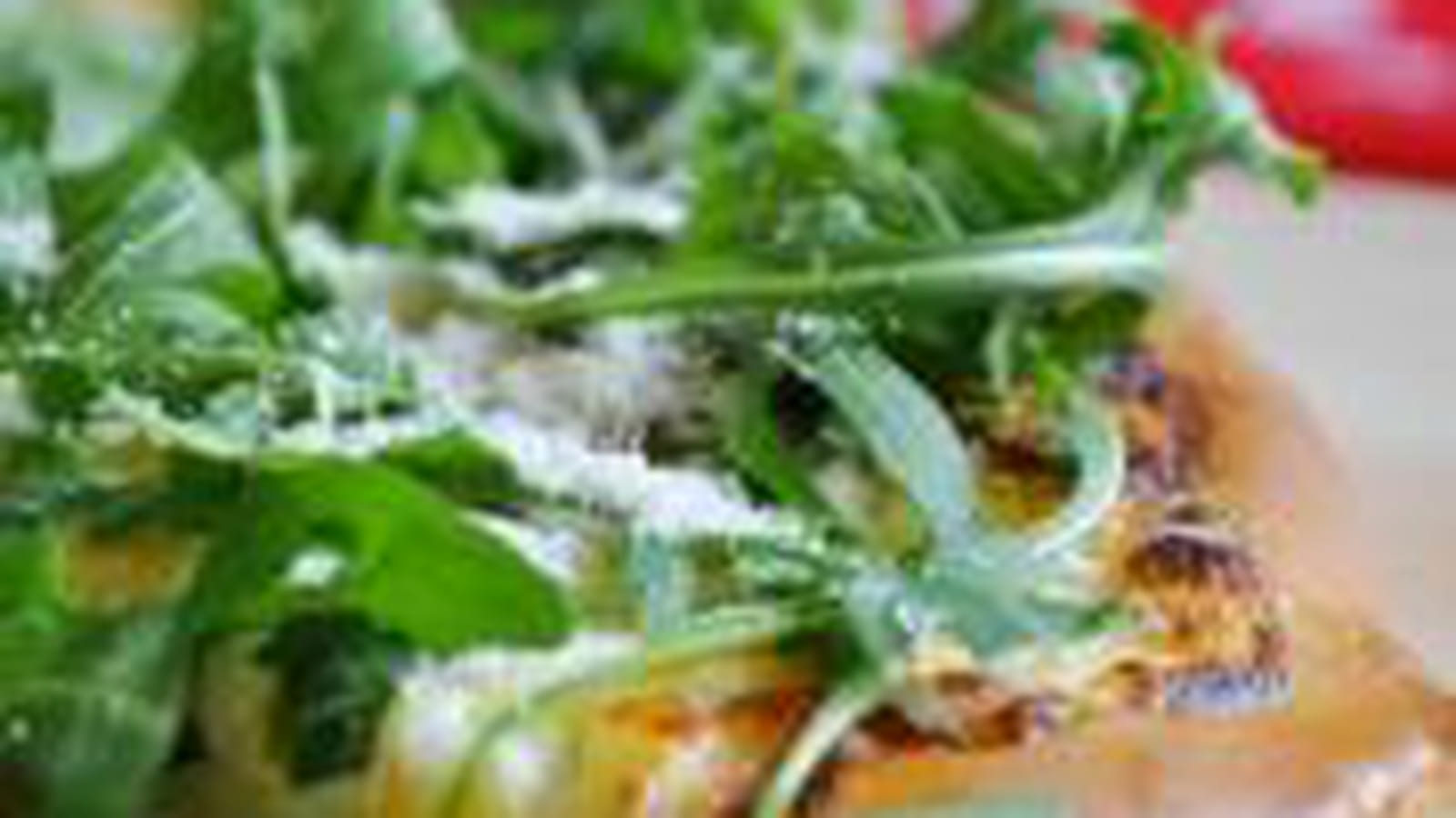 Pizza blanche à la roquette