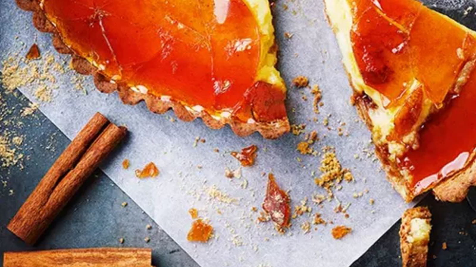 Tarte façon crème brûlée