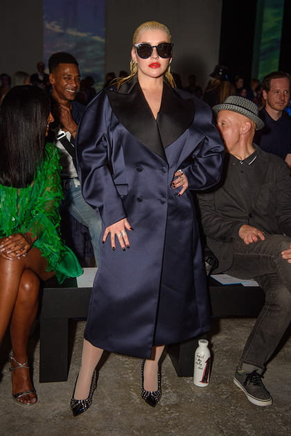 Christina Aguilera au d&eacute;fil&eacute;&nbsp;Christopher Kane
