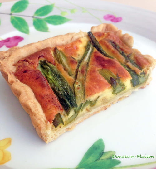 Quiche aux asperges croquantes et parmesan