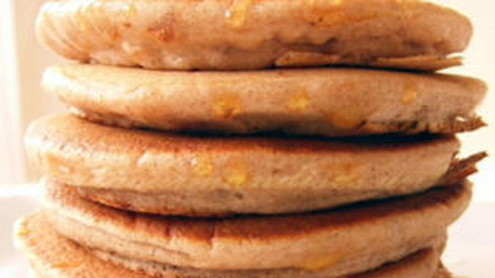 Pancakes épais à l'orange et à la châtaigne