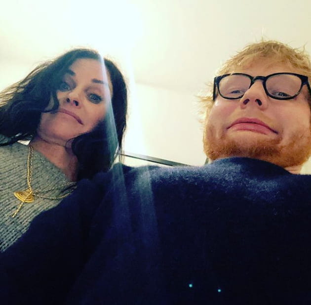 Courtney Cox souhaite un anniversaire grimaçant à Ed Sheeran