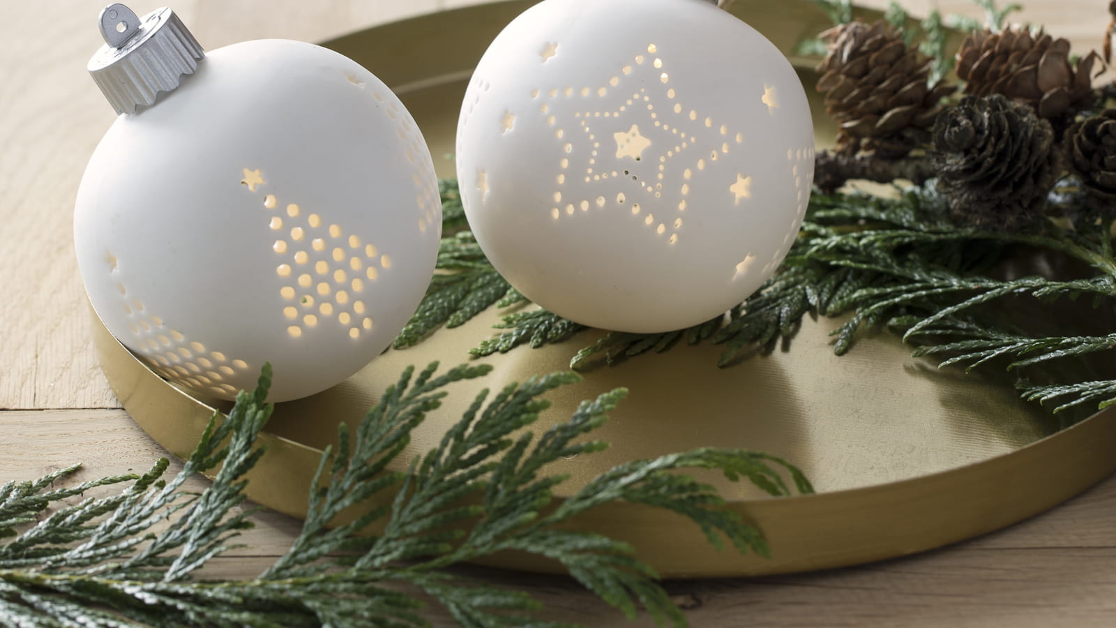 Boules de Noël à LED