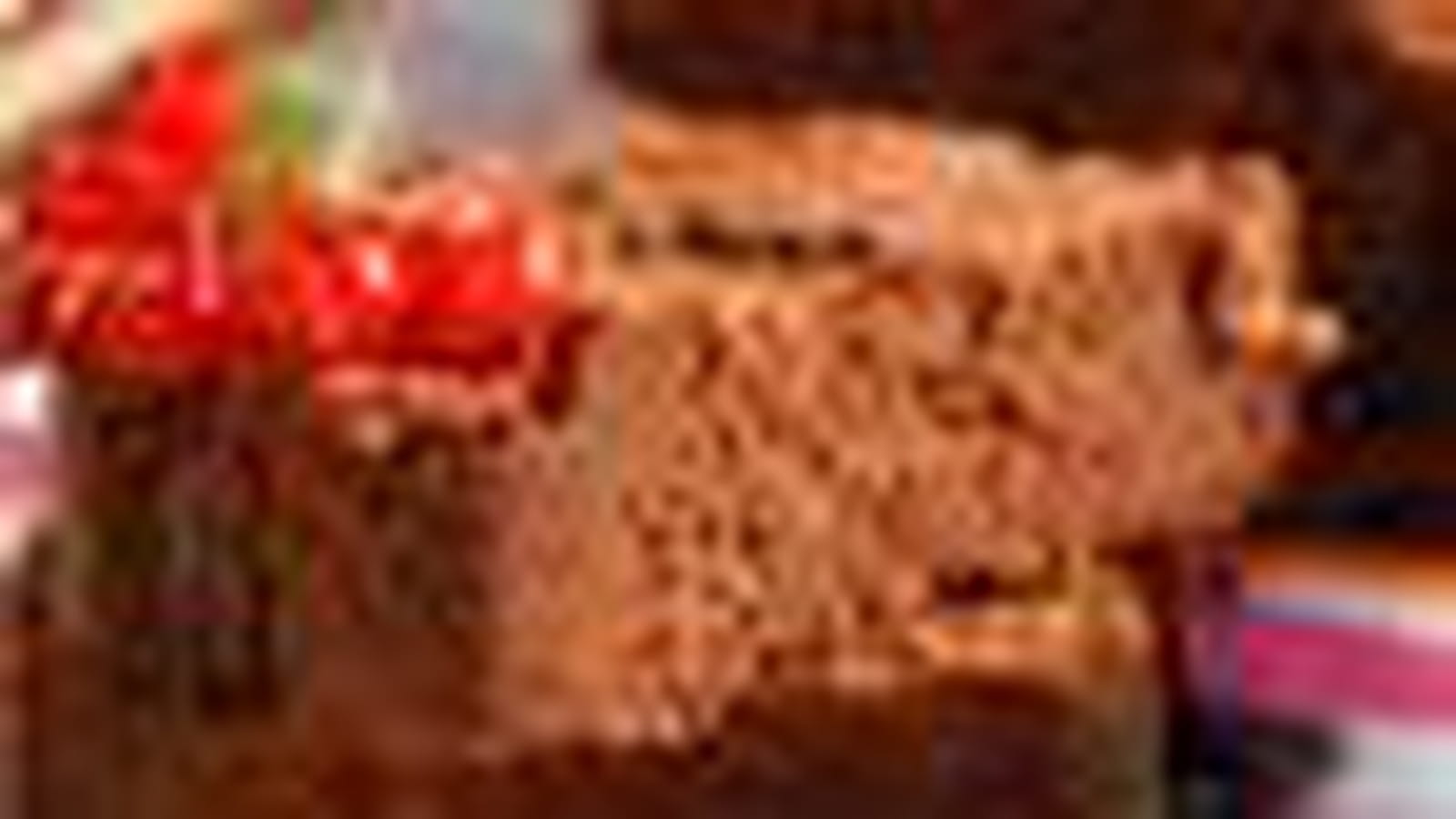 Cake chocolat groseilles