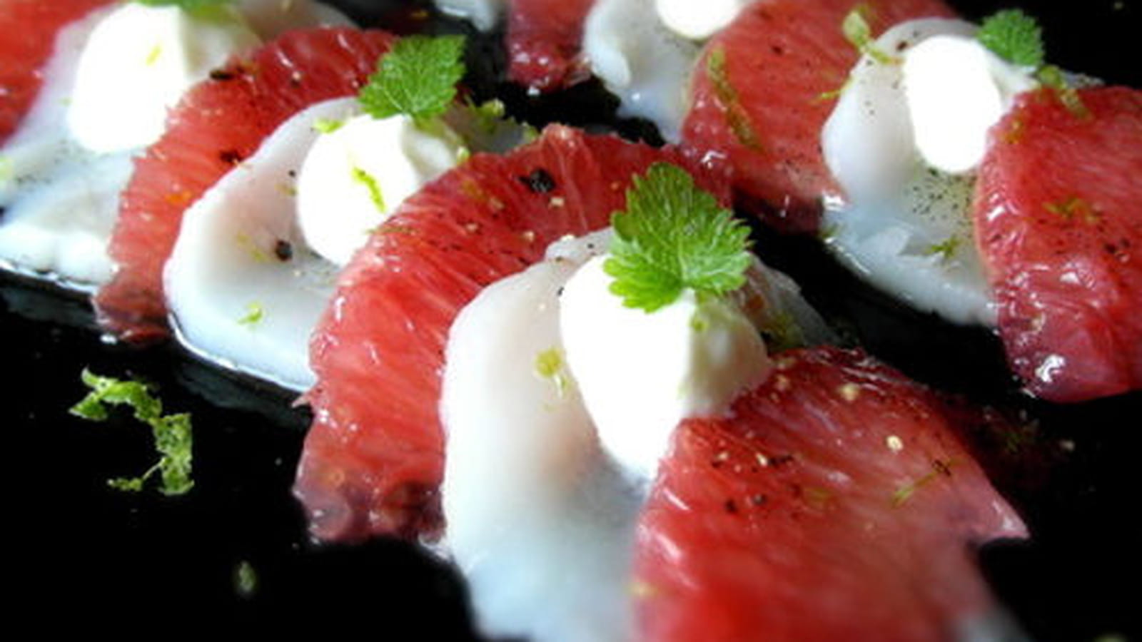 Carpaccio de Saint-Jacques aux agrumes