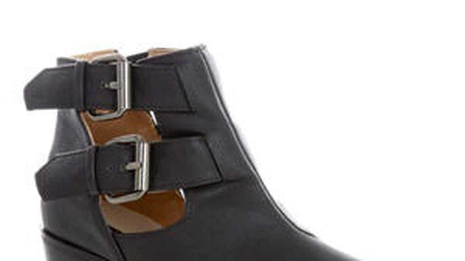 Bottines noires à boucles de New Look