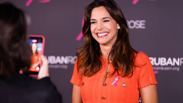 Marine Lorphelin était rayonnante à la soirée de lancement de Ruban Rose