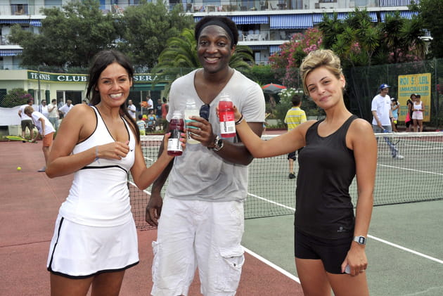 Priscilla avec Karine Arsene et Kamini pour l'association Enfant Star & Match en 2012