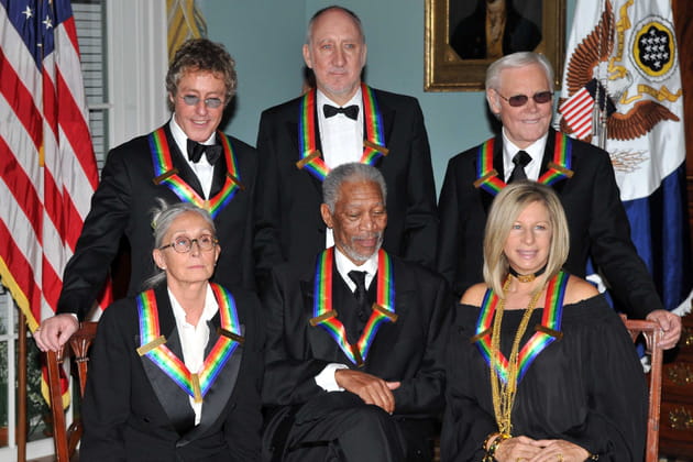 Avec Twyla Tharp, Morgan Freeman, Roger Daltrey, Pete Townshend, et George Jones au centre Kennedy en 2008