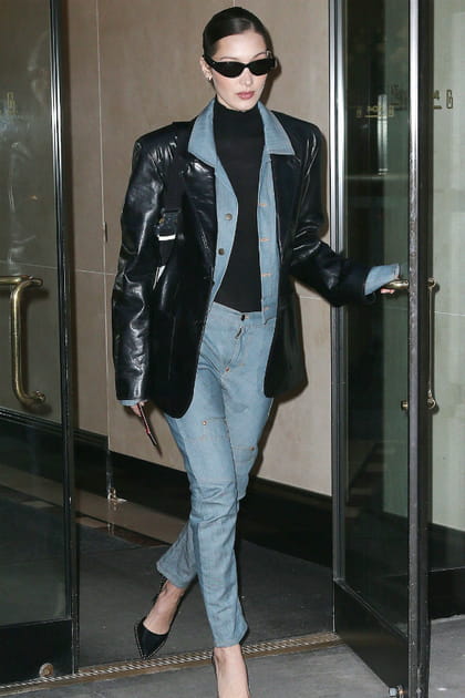 Bella Hadid, jean ultra skinny
