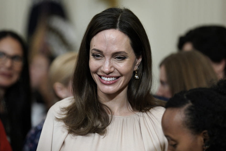 Angelina Jolie, chic avec ses cheveux bruns