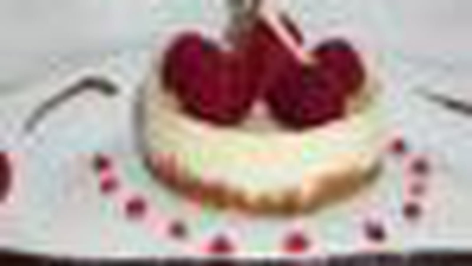 Cheesecake framboises vanille