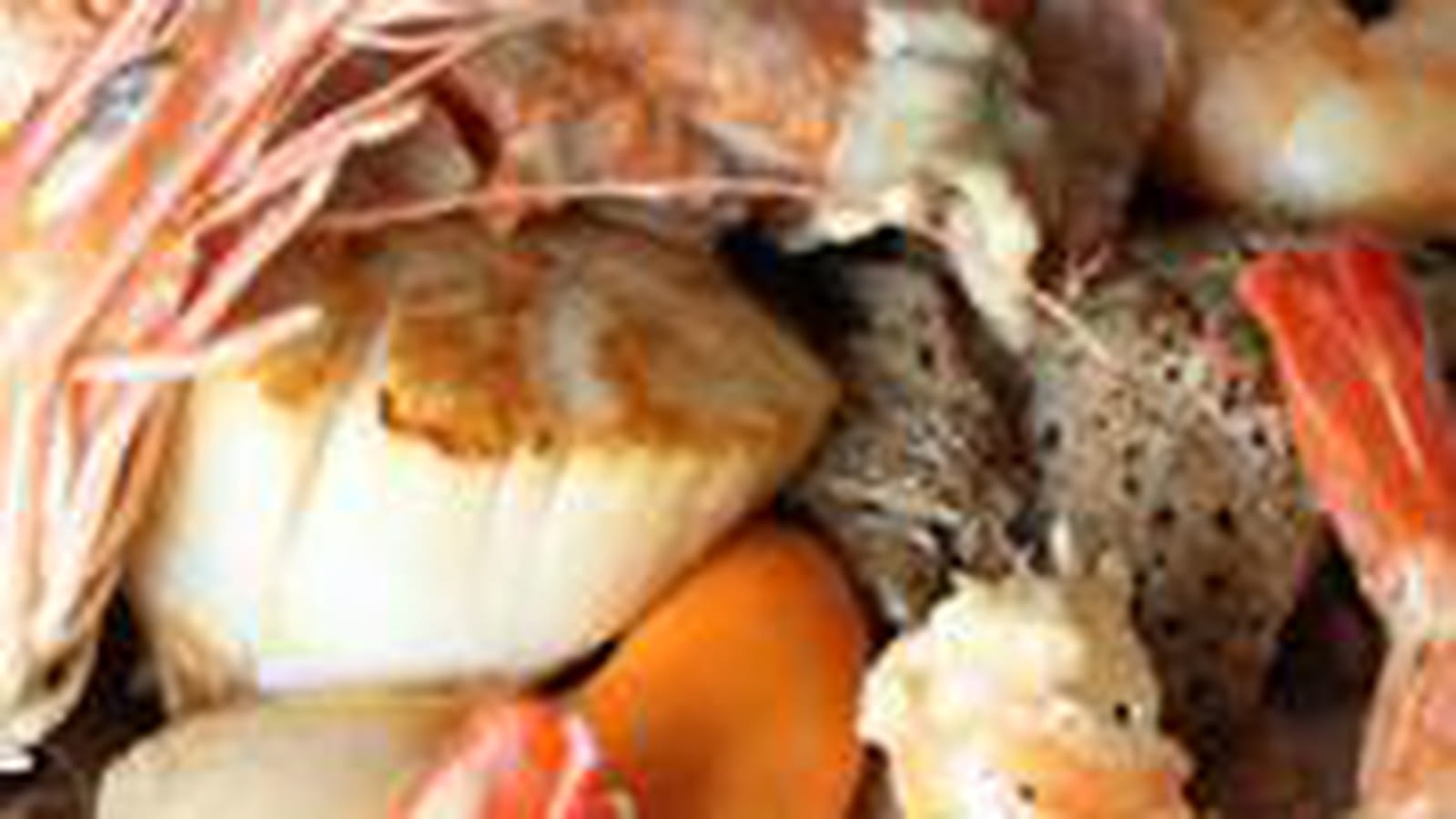 Tagliatelles de Blé Noir - Saint Jacques et Crevettes