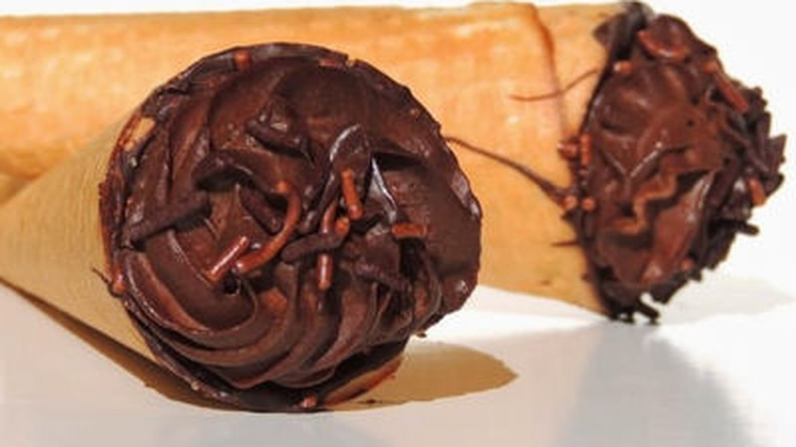Cornets glacés au cappuccino