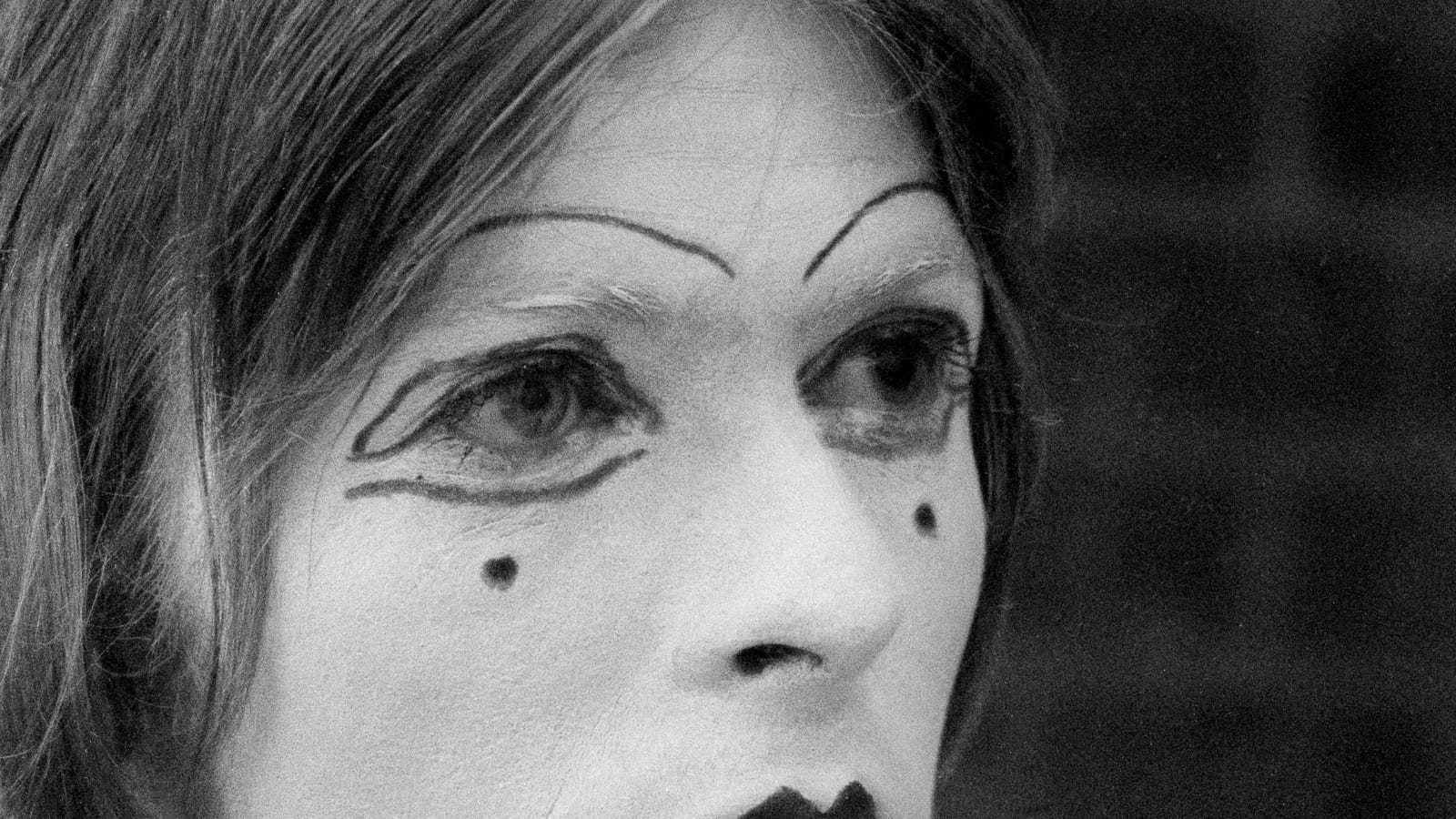 Mime grimé à Londres, 19 mai 1968