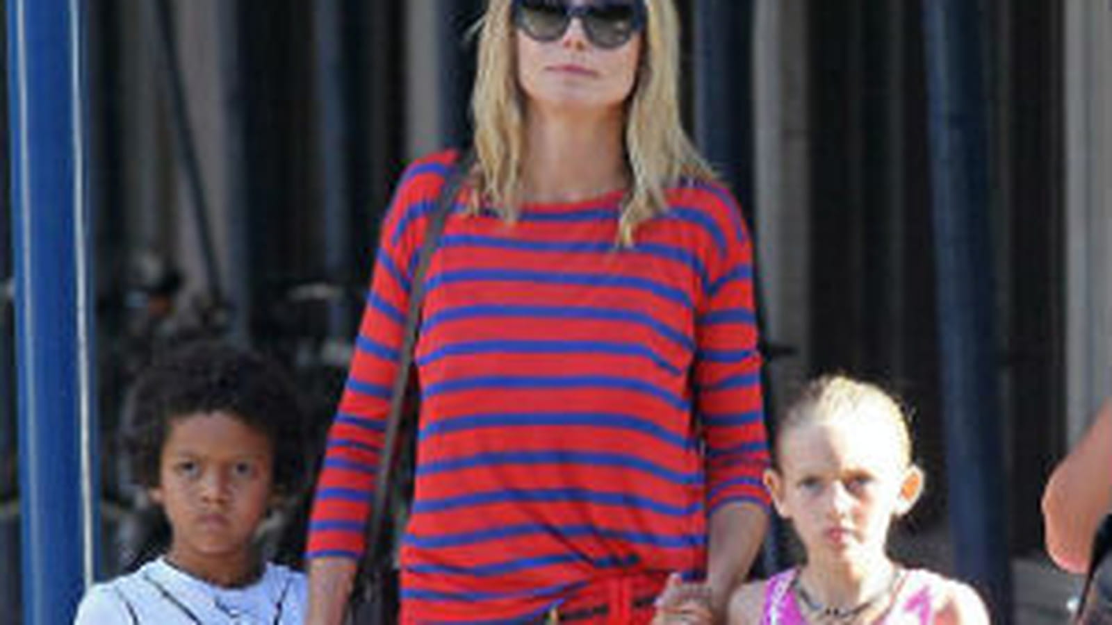 La marinière et la jupe colorée d'Heidi Klum