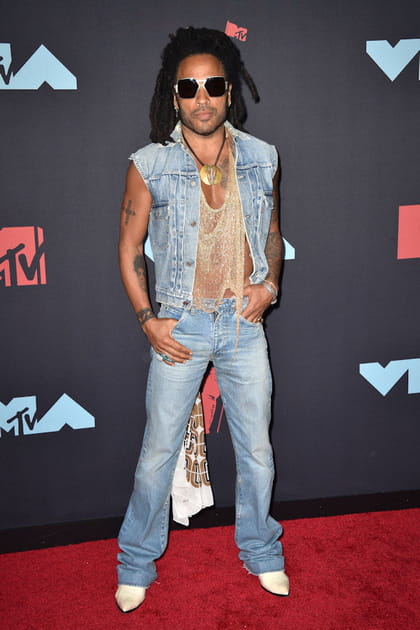 Lenny Kravitz en look denim
