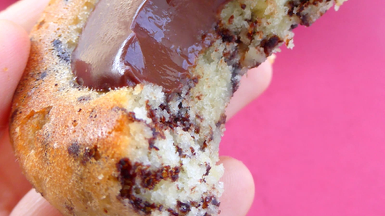 Financiers tigrés coeur chocolat