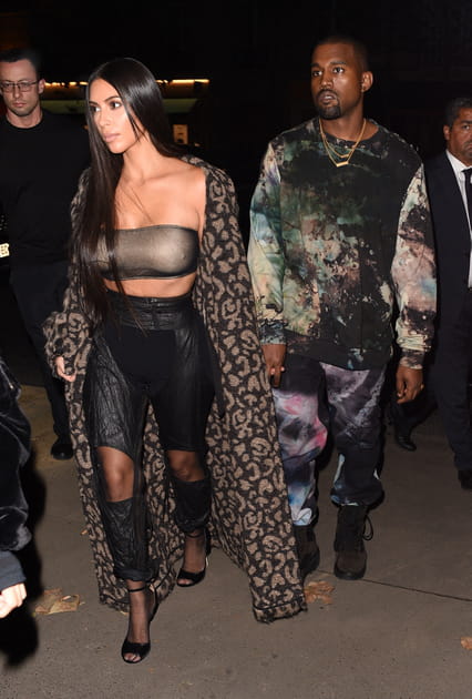 Kanye West et Kim Kardashian&nbsp;au d&eacute;fil&eacute; Off-White printemps-&eacute;t&eacute; 2017