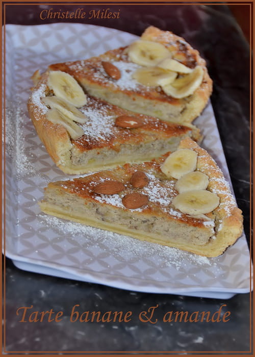 Tarte banane & amande