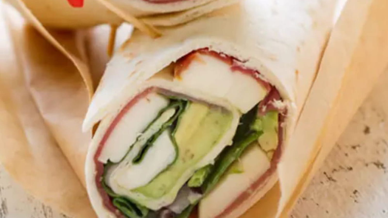 Wraps au reblochon, jambon et épinards