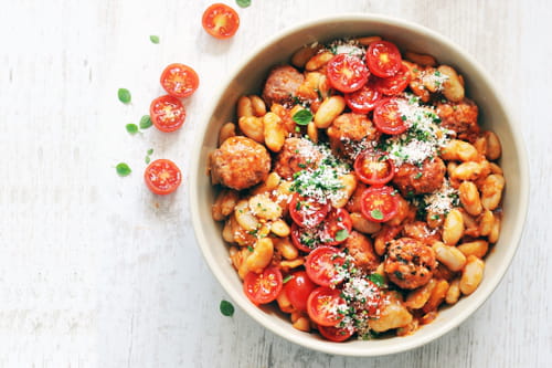 Boulettes & Haricots Tarbais