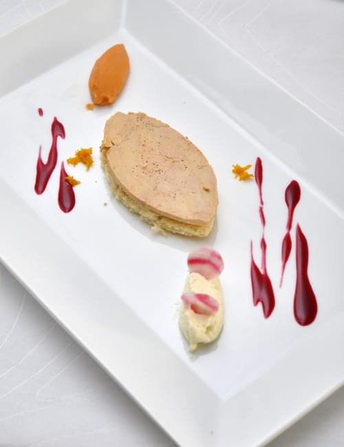 Tartine de foie gras façon calisson