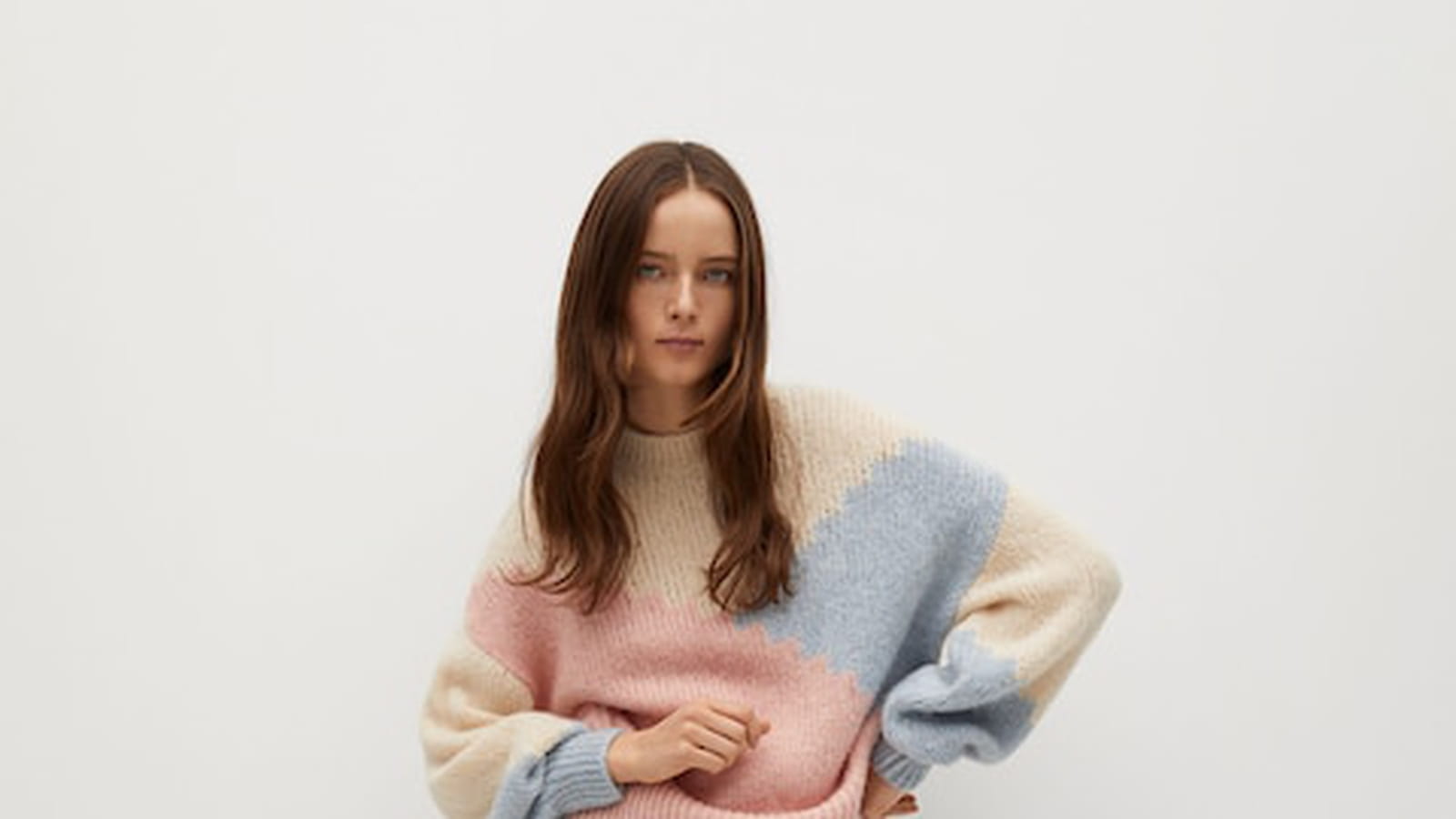 Pull over maille Mango